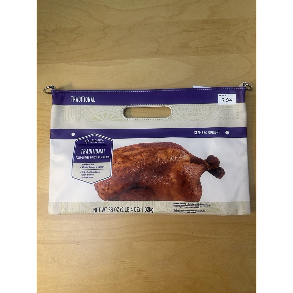 Walmart Traditional Rotisserie Chicken Purse Hot Deli Bag Viral New